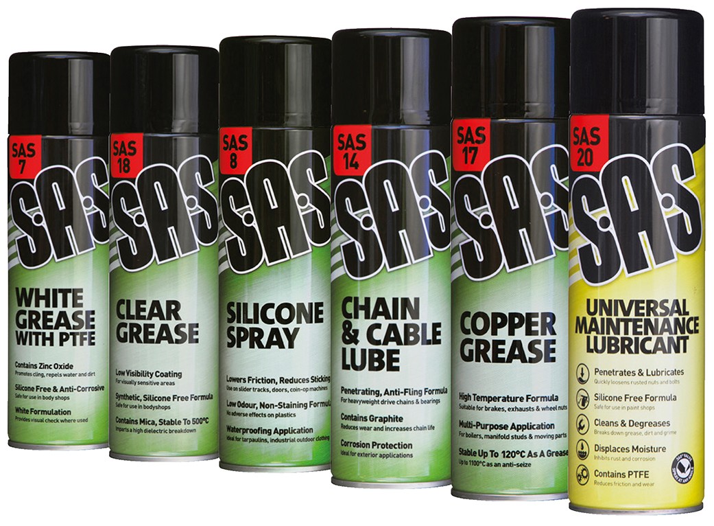 S.A.S Assorted Pack - Lubricant Aerosols 500ml